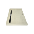 Redi Trench® 39 In x 60 In Barrier Free Tileable Shower Pan Base with Back Drain and Linear Trench