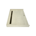 Redi Trench® 39 In x 60 In Barrier Free Tileable Shower Pan Base with Back Drain and Linear Trench