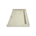Redi Trench® 39 In x 60 In Barrier Free Tileable Shower Pan Base with Back Drain and Linear Trench