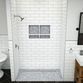 Redi Trench® 39 In x 60 In Barrier Free Tileable Shower Pan Base with Back Drain and Linear Trench