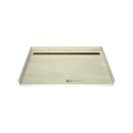 Redi Trench® 40 In x 63 In Barrier Free Tileable Shower Pan Base with Back Drain and Linear Trench