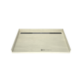 Redi Trench® 40 In x 63 In Barrier Free Tileable Shower Pan Base with Back Drain and Linear Trench