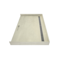 Redi Trench® 40 In x 63 In Barrier Free Tileable Shower Pan Base with Back Drain and Linear Trench