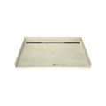Redi Trench® 40 In x 63 In Barrier Free Tileable Shower Pan Base with Back Drain and Linear Trench