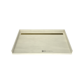 Redi Trench® 40 In x 63 In Barrier Free Tileable Shower Pan Base with Back Drain and Linear Trench