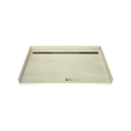 Redi Trench® 40 In x 63 In Barrier Free Tileable Shower Pan Base with Back Drain and Linear Trench