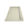 Redi Trench® 40 In x 63 In Barrier Free Tileable Shower Pan Base with Back Drain and Linear Trench