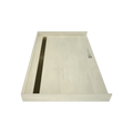 Redi Trench® 40 In x 63 In Barrier Free Tileable Shower Pan Base with Back Drain and Linear Trench
