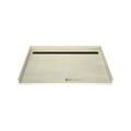 Redi Trench® 40 In x 63 In Barrier Free Tileable Shower Pan Base with Back Drain and Linear Trench