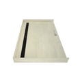 Redi Trench® 40 In x 63 In Barrier Free Tileable Shower Pan Base with Back Drain and Linear Trench