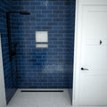 Redi Trench® 40 In x 63 In Barrier Free Tileable Shower Pan Base with Back Drain and Linear Trench