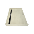 Redi Trench® 40 In x 63 In Barrier Free Tileable Shower Pan Base with Back Drain and Linear Trench