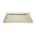 Redi Trench® 40 In x 72 In Barrier Free Tileable Shower Pan Base with Back Drain and Linear Trench