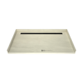 Redi Trench® 40 In x 72 In Barrier Free Tileable Shower Pan Base with Back Drain and Linear Trench