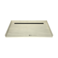 Redi Trench® 40 In x 72 In Barrier Free Tileable Shower Pan Base with Back Drain and Linear Trench