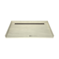 Redi Trench® 40 In x 72 In Barrier Free Tileable Shower Pan Base with Back Drain and Linear Trench