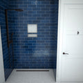 Redi Trench® 40 In x 72 In Barrier Free Tileable Shower Pan Base with Back Drain and Linear Trench