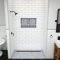 Redi Trench® 40 In x 72 In Barrier Free Tileable Shower Pan Base with Back Drain and Linear Trench