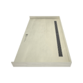 Redi Trench® 40 In x 72 In Barrier Free Tileable Shower Pan Base with Back Drain and Linear Trench