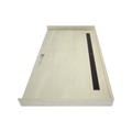 Redi Trench® 40 In x 72 In Barrier Free Tileable Shower Pan Base with Back Drain and Linear Trench
