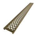 Redi Trench® 42 In x 60 In Right Double Threshold Corner Tileable Shower Pan Base with Left Drain and Linear Trench
