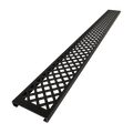 Redi Trench® 42 In x 60 In Right Double Threshold Corner Tileable Shower Pan Base with Left Drain and Linear Trench