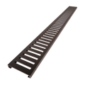 Redi Trench® 42 In x 60 In Right Double Threshold Corner Tileable Shower Pan Base with Left Drain and Linear Trench