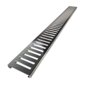 Redi Trench® 42 In x 60 In Right Double Threshold Corner Tileable Shower Pan Base with Left Drain and Linear Trench