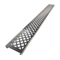 Redi Trench® 48 In x 60 In Right Double Threshold Corner Tileable Shower Pan Base with Left Drain and Linear Trench