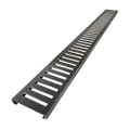 Redi Trench® 48 In x 60 In Right Double Threshold Corner Tileable Shower Pan Base with Left Drain and Linear Trench