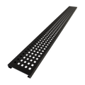 Redi Trench® 48 In x 60 In Left Double Threshold Corner Tileable Shower Pan Base with Right Drain and Linear Trench