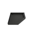 Redi Neo® 40 In x 40 In Neo Angle Corner Shower Pan with Back Drain and Round Polished Chrome Drain Grate
