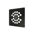 Redi Drain® Matte Black Drain Plate, 4¼″ square