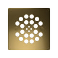 Redi Drain® Brushed Gold Drain Plate, 4¼″ square