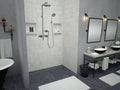Redi Trench® 36 In x 60 In Barrier Free Shower Pan with Back Drain and Linear Tileable Drain Grate