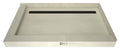 Redi Trench® 34 In x 48 In Left Dual Curb Corner Shower Pan with Back Drain and Linear Oil Rubbed Bronze Drain Grate
